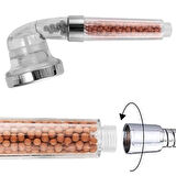 CELİK AVM® %50 Su Tasarruflu ve Arıtmalı Doğal Taşlı Banyo El Duş Başlığı