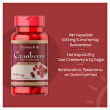Puritan's Pride Cranberry 60 Kapsül - AROMASIZ