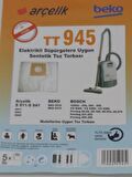 ARÇELİK T945 SENTETİK ( 4 PAKET 20 ADET )  ELEKTİRİK SÜPÜRGESİ UYGUN FİYAT İNDİRİMLİ