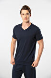 Cacharel Erkek T-Shirt (Slim Fit) 2170/Lacivert