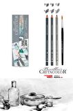 Cretacolor Graphite Aquarelle Pencil 4b-hb-8b Fırçalı Set