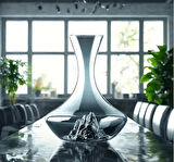 Şarap Şampanya Sürahisi 1300ml Minimalist Tasarımlı Lüks Cam Sürahi Ev Bar Dekarosyonu