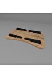 Katlanır Laptop Masası Sehpası Çalışma Yatak Kahvaltı Masası 60x35 Cm Atlantik Çam