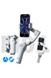 M01 Gri Çok Amaçlı Gimbal Özellikli Tripod Selfie Çubuğu