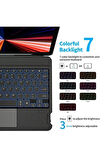 İpad Air 13 Inç M2 Çipli 2024 Uyumlu Klavye Mag Touchpad Bluetooth Standlı Kılıf 
