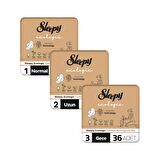 Sleepy Ecologic Premium Plus Normal Hijyenik Ped 48 Adet + Uzun 40 Adet + Gece 36 Adet