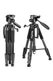 Profesyonel Ayarlanabilir (55cm 88cm 120cm 150cm) Telefon Slr, Dslr Kamera Youtuber Tripodu