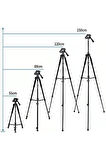 Profesyonel Ayarlanabilir (55cm 88cm 120cm 150cm) Telefon Slr, Dslr Kamera Youtuber Tripodu