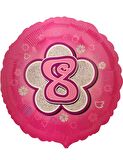 FOLYO BALON RAKAM 8 PEMBE 18''