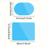 BUFFER® 4 Parça Yan Aynalar ve Yan Camlar İçin Araç Ayna Yağmur Kaydırıcı ve Cam Buğu Önleyici Film Seti