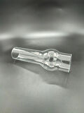 AVİZE LAMBA CAMI.TAM ŞEFFAF RENKTE(Alt çapı:7.00cm-h:25.50cm)