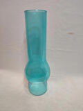 AVİZE LAMBA CAMI.TAM TURKUAZ MAVİ RENKTE(Alt çapı:7.00cm-h:25.50cm)