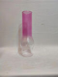 AVİZE LAMBA CAMI.PEMBE-ŞEFFAF RENKTE(Alt çapı:7.00cm-h:25.50cm)
