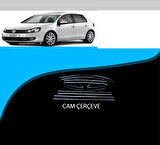 Golf 6 Mk6 Hb Krom Cam Çıtası Tam Tur 12 Parça 2009-2013 Arası
