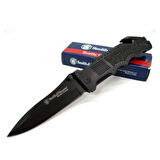 Smith Wesson® Border Guard Drop Point Black Katlanır Çakı SWBG1