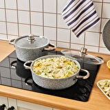 Karaca Biogranit Nare 7 Parça Tencere Seti Blue