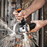 WORX WX800 20Volt 2.0 Ah. Li-ion Çift Akülü 115mm Profesyonel Şarjlı Avuç Taşlama 