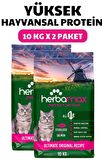HerbaMax Sterilised Kısırlaştırılmış Somonlu ve Pirinçli Yetişkin Kedi Maması 20Kg (2x10Kg)