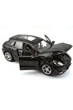 Burago 1:24 Ölçekli Porsche Macan Model Araba Siyah