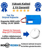 Xiaomi 1C Vacuum Mop (STYTJ01ZHM) Batarya 14.4v 2600mah Robot Süpürge Pili