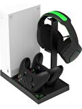 İpega Xbox Series S Soğutucu Göstergeli Fanlı Dock Stand 2 Adet 1400 Mah Pil 4in1