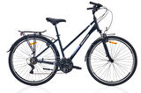 Bianchi T0016-L 28 Jant V Fren Trekking Bisiklet (Koyu Gri-Celeste)