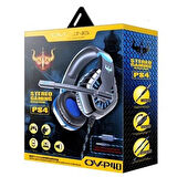 OV-P40 Kablolu Kulaklık Mobil / Ps5-4 /xbox/pc Için Mikrofonlu Stereo 3,5 mm Oyun Kulaklığı