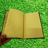 Yaprak Kapaklı Papirus Defter Dekoratif Hediyelik