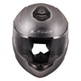 LS2 STROBE 2 MAT TITANIUM KASK