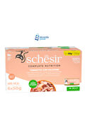 Schesir ton balıklı ve somonlu jelly kedi yaş maması 50gr 6lı kedi konserve ıslak mama
