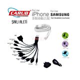 Araç Şarjı 12-220 İphone ve Samsung Uyumlu Çoklu