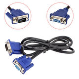 Vga Uzatma Kablosu Erkek / Dişi Vga Kablo 1.5m