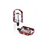 XLC Pedal MTB Ultralıght PD-M15 Alüminyum Çift Taraflı Bisiklet Pedalı Kırmızı