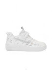 Unisex Çocuk Spor Ayakkabı Ortopedik Lastik Bağcık Cırtlı Desenli Kaymaz Taban Yürüyüş Sneaker 033