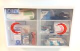 ERKENTMED PLASTİK ECZA DOLABI DUVAR TİPİ İÇİ DOLU (PLUS SET İÇERİK)