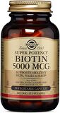 Solgar Biotin 5000 mcg 50 Kapsül+Solgar Vitamin D3 1000 IU 100 Tablet