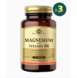 Solgar Magnesium with Vitamin B6 100 Tablet 3 Adet