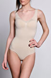 Kalın Askılı Slip Body Korse 2018 Ten