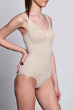 Kalın Askılı Slip Body Korse 2018 Ten