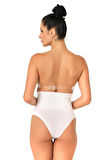 Seamless Yüksek Bel Dikişsiz Iz Yapmayan Double Slip Korse Külot 2039 Siyah