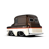 CarTuned S2 1957 GMC Panel Van Kahverengi Custom Araba 529705