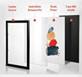 30x42 cm Muhammed Ali Çerçeveli Poster Tablo 1 mm Şeffaf PVC Korumalı Hediyelik Çerçeve