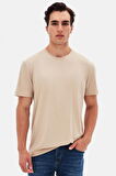 Ds Damat Comfort Bej %100 Pamuk T-Shirt 6HC14ORT02005
