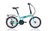 Bianchi F21 Adhoc 20 Jant Katlanır Bisiklet (Celeste Siyah)