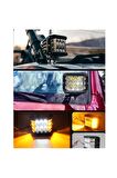6 Led 18w Delici Yayıcı Off Road Farı Lambası(metal Gövde)