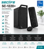 Seclife SC-1220+ i5-12400F 8GB 256GB Nvme 2GB VGA 300W Dos