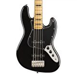 Squier Classic Vibe 70s Jazz Bass V Akçaağaç Klavye Black 5 Telli Bas Gitar