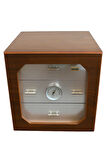 Adorini Chianti Deluxe Walnut & Aluminium Sedir Humidor Puro Kutusu