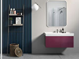 TURKUAZ Sharp Etajerli Lavabo 120x48 cm (Çift Hazneli Çift Batarya Delikli)