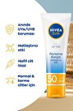Nivea Sun SPF50 Parlama Karşıtı & Güneş Koruyucu Yüz Güneş Kremi 50 ml, Matlaştırıcı Etki